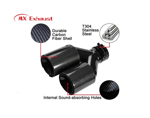 premium carbon fiber exhaust tip