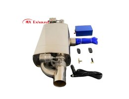aftermarket t shape valve muffler sound control exhaust upgrade