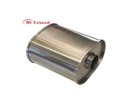 custom dual outlet exhaust muffler ss409 for automotive systems