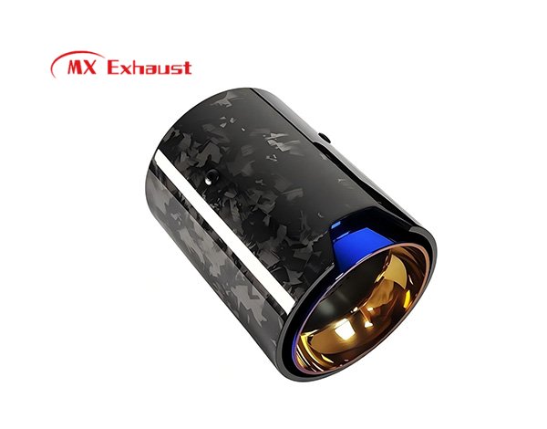 aftermarket bmw exhaust tip carbon fiber short style upgrade