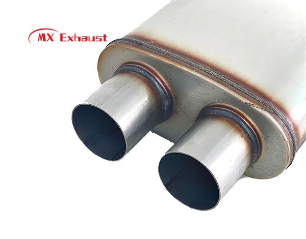 aftermarket dual outlet muffler deep sound performance upgrade