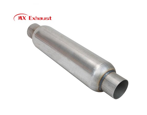 performance exhaust resonator glasspack spiral louvered core design