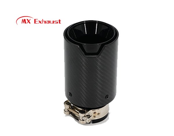 performance bmw exhaust tip stainless steel carbon fiber design