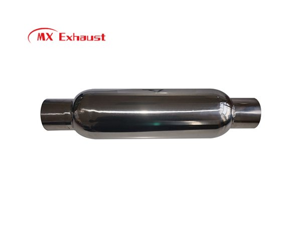 universal stainless steel resonator 2.5 inch inlet 3 inch outlet