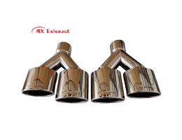dual exhaust tip inlet 2.5 3 3.5 inch outlet up to 5 inch stainless steel