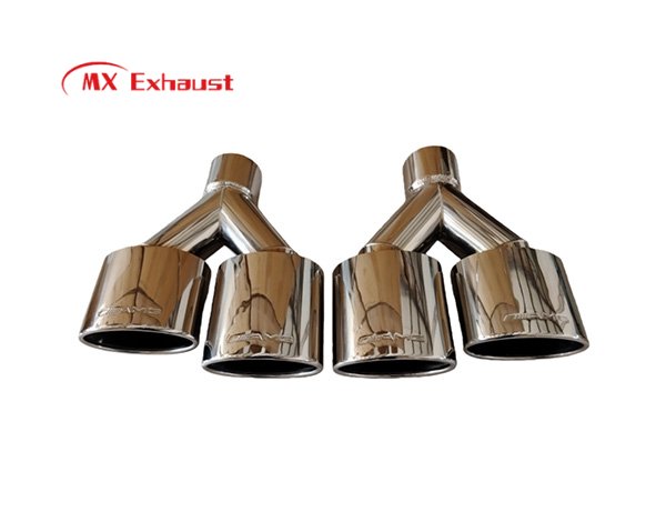dual exhaust tip inlet 2.5 3 3.5 inch outlet up to 5 inch stainless steel