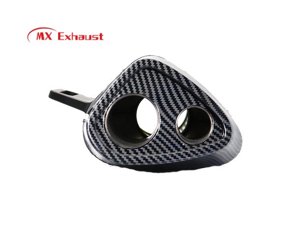 Double Hole Motorcycle Muffler