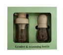 Spice Grinder And Seasoning Bottle Set