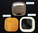 Clear Square Glass Spice Jars