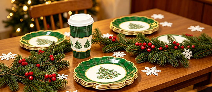 Paper plates and paper cups
