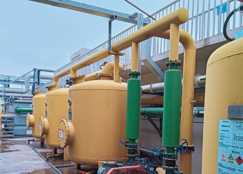 Biogas sulfur removal equipment