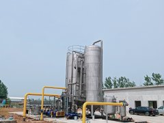 Industrial biogas purification system