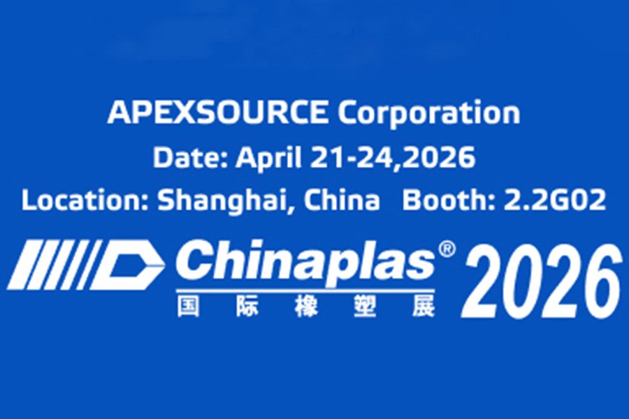 APEXSOURCE will participate in the CHINAPLAS 2026 International Exhibition on Plastics and Rubber Industries, which will take place from April 21 to April 24, 2026 in Shanghai, China.