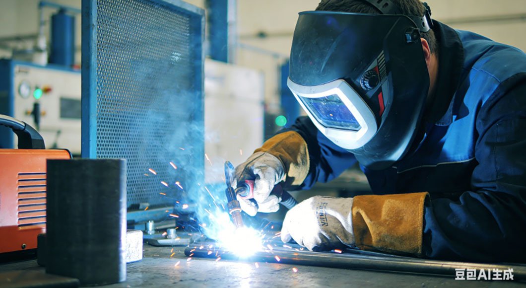 Argon arc welding operation