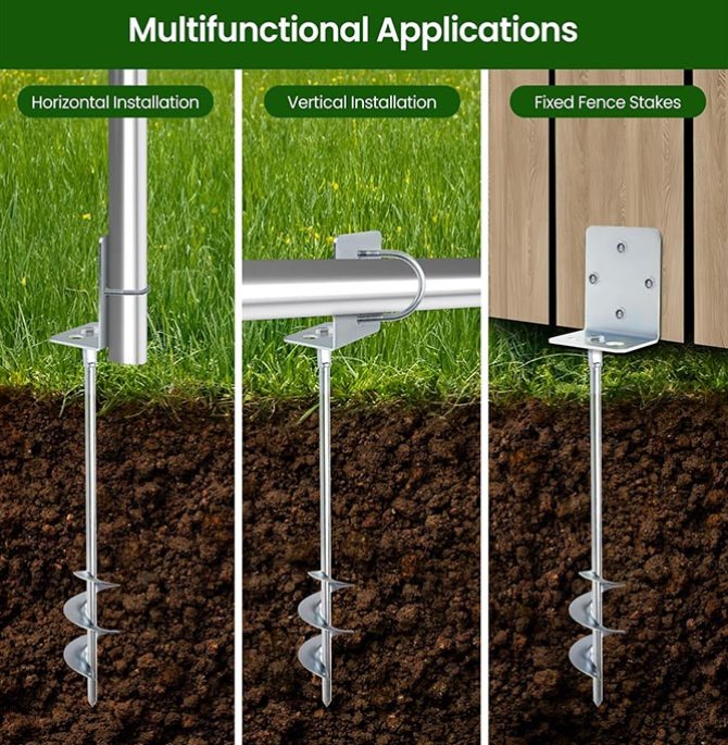 All-welded heavy-duty ground anchor