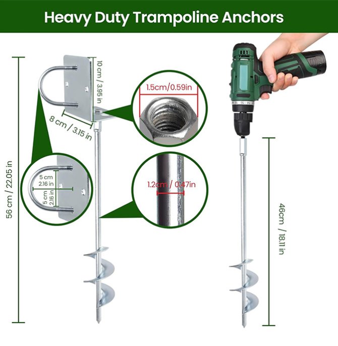 All-welded heavy-duty ground anchor