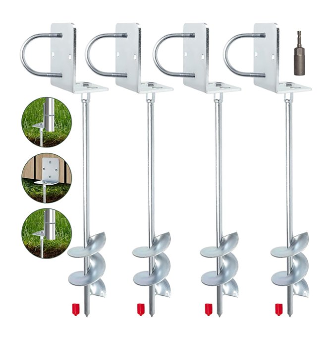 All-welded heavy-duty ground anchor