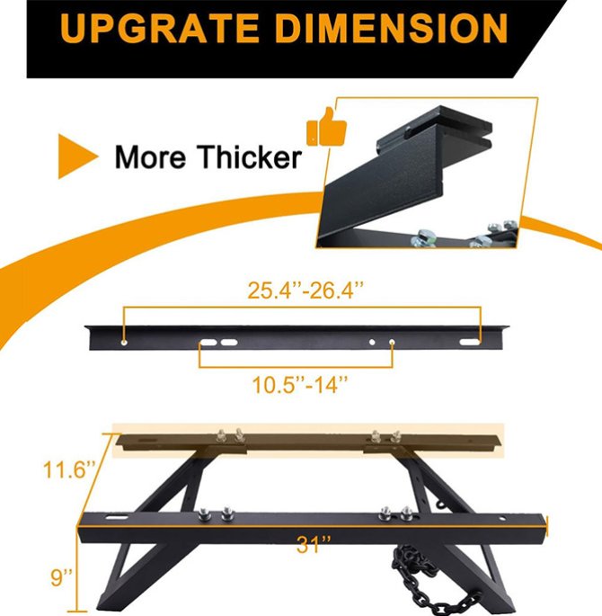 Semi-trailer spare tire rack