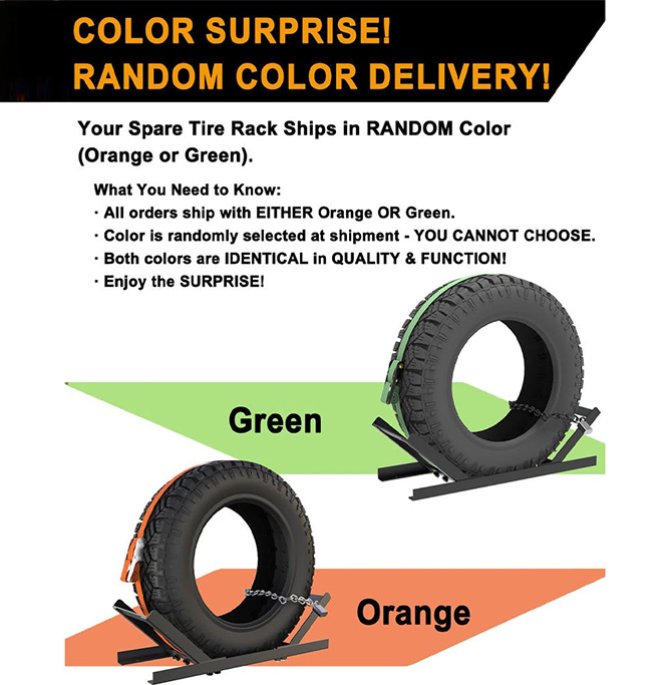 Semi-trailer spare tire rack