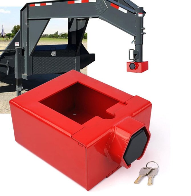 Gooseneck trailer lock