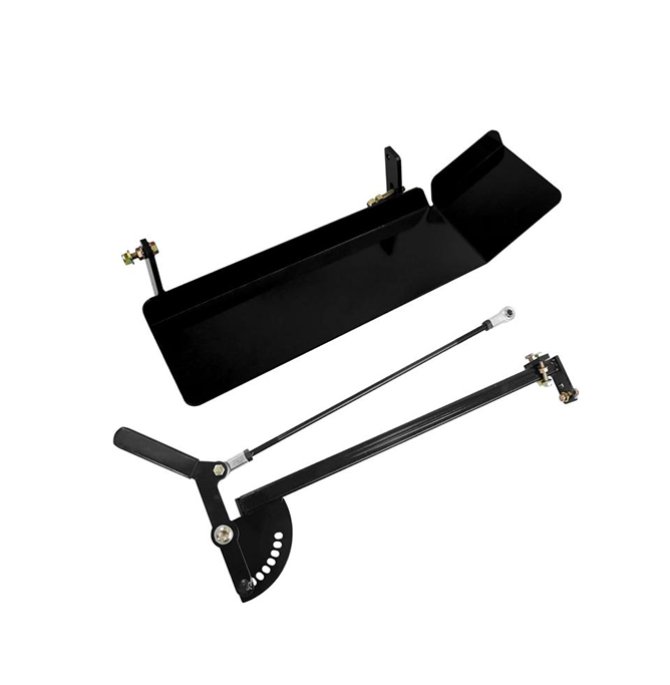 Grass mower discharge plate replacement part