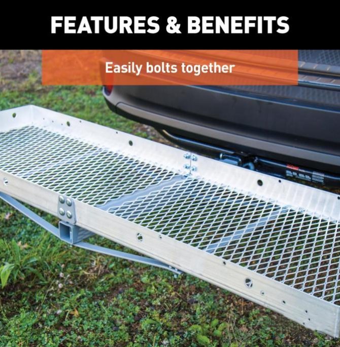 Pallet-style trailer cargo rack