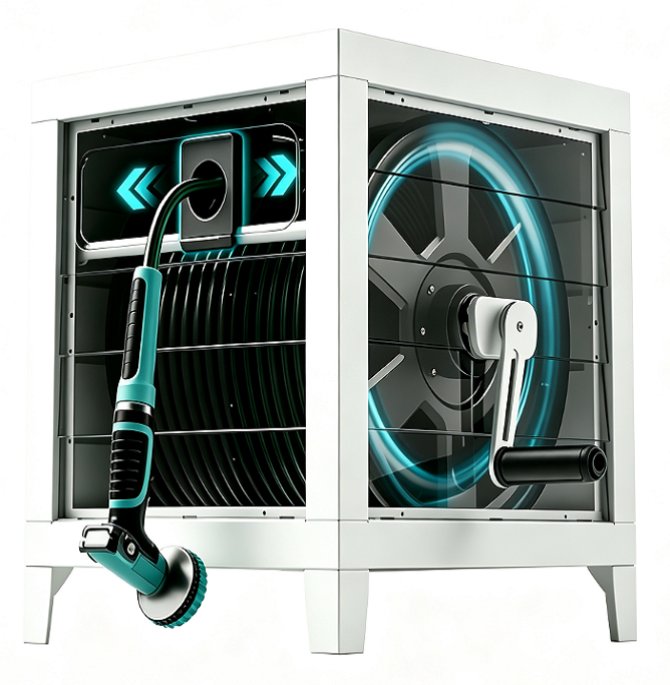 Outdoor Water Hose Storage Cabinet (1)