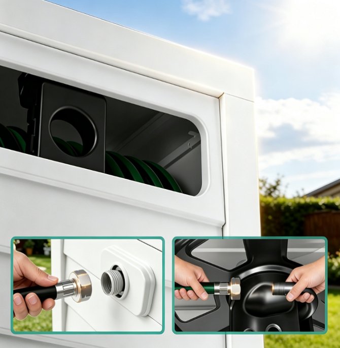 Outdoor Water Hose Storage Cabinet (6)