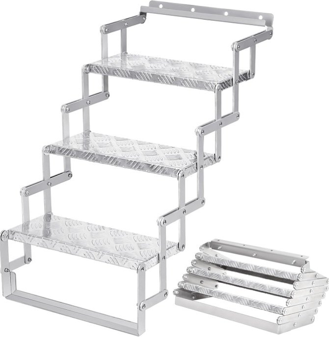 Aluminum Scissor Stairs