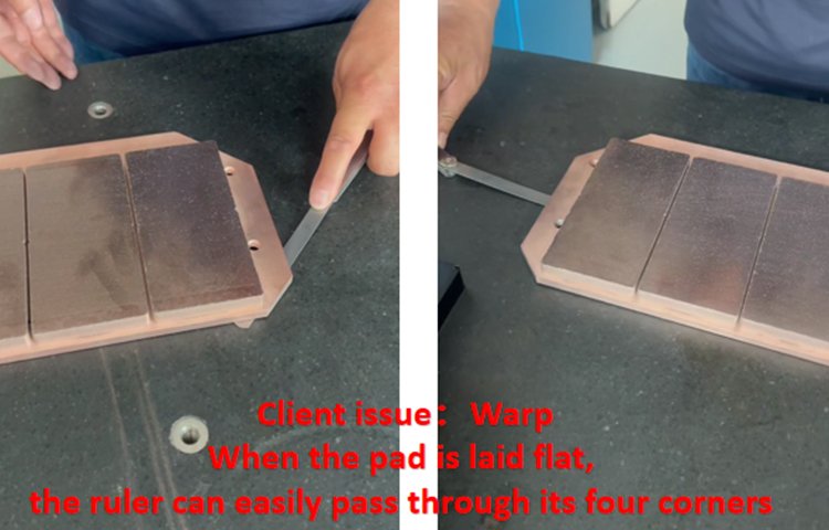 Solving the Warping Issue on SIBRE SHI202 (520x195x20mm) Brake Pads
