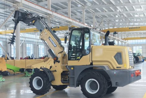 Extension arm loader, multi-purpose loader