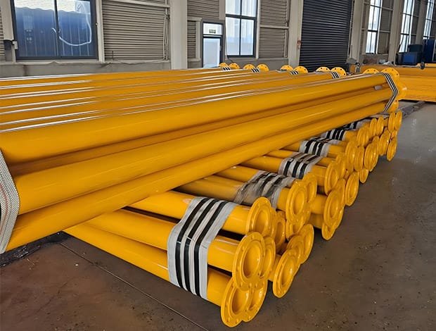 Tuyaux en acier revêtus de plastique anticorrosion haute résistance pour applications industrielles/marines