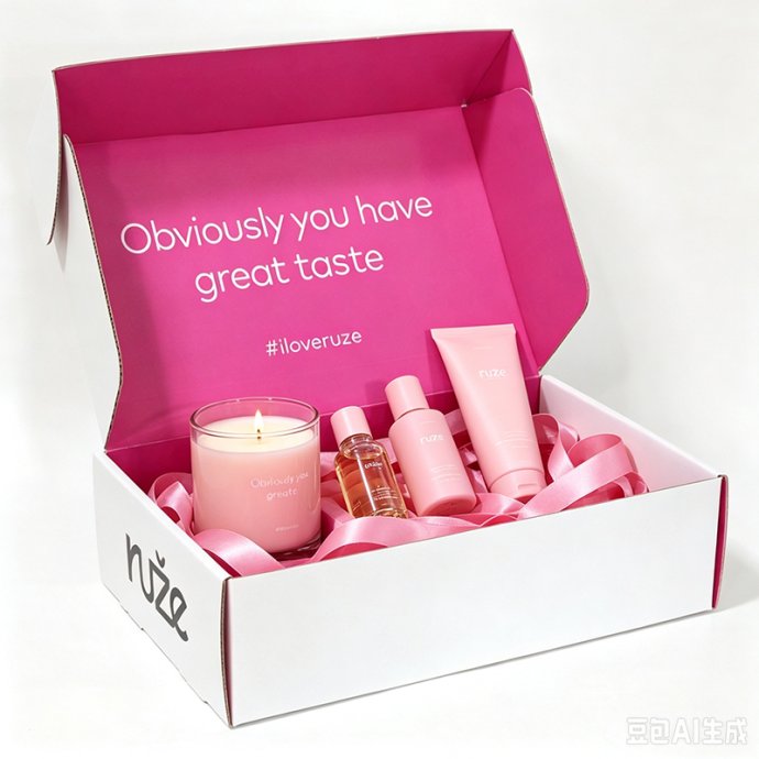 Custom Corrugated Mailer Box for Cosmetics, Self-Care Gifts and Subscription Kits
