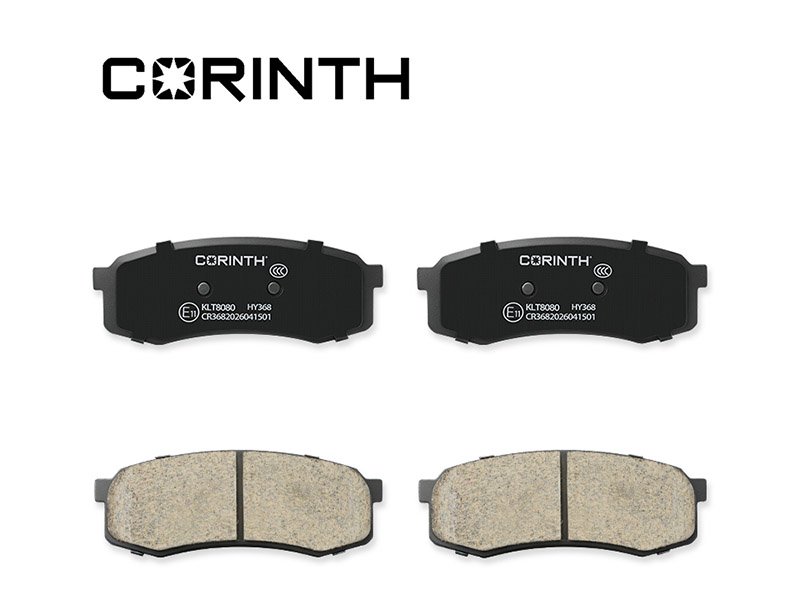 CORINTH Anti-Fade Brake Pads | Reliable Stopping in High-Speed & Mountain Road Conditions - KLT8080