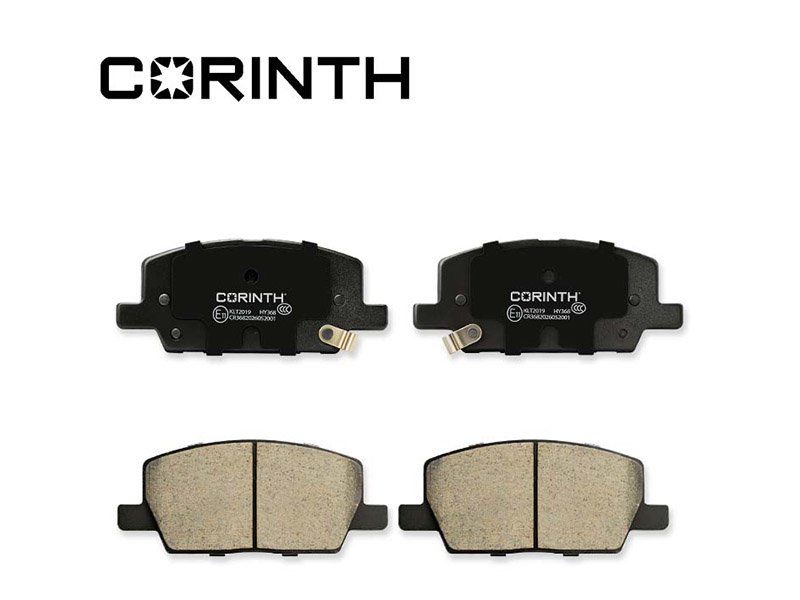  CORINTH Brake Pads with Shim & Hardware | Complete Installation Kit Included - KLT2019