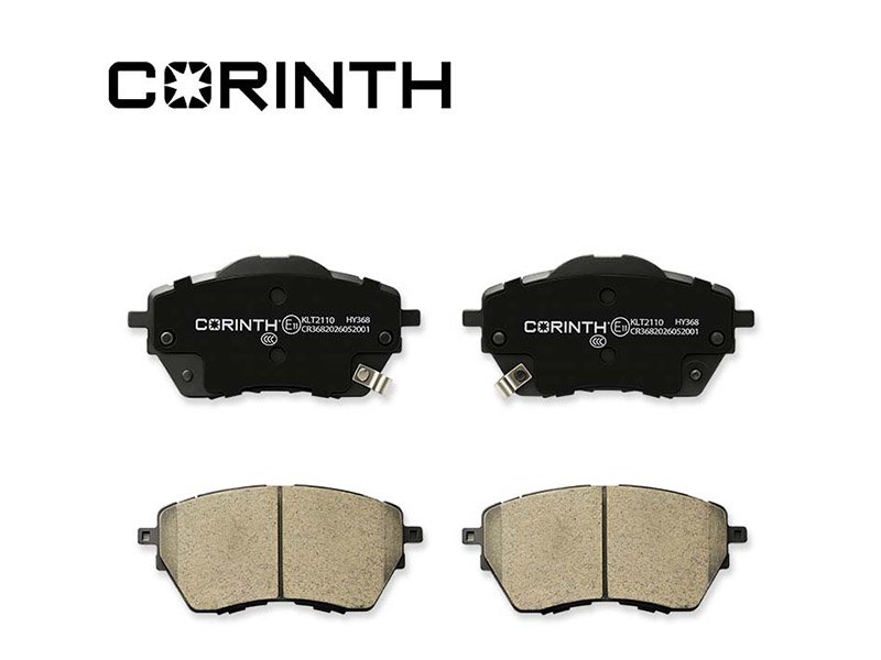 CORINTH Anti-Corrosion Steel Backing Brake Pads | Rust-Proof for Coastal & Humid Areas - KLT2110