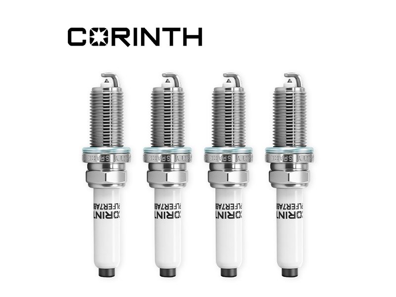 CORINTH GDI Engine Iridium Spark Plugs | Direct Injection Optimized Auto Ignition Components - KLT9744 (6044)