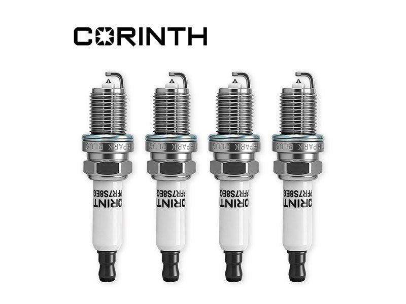 CORINTH Anti-Fouling Nickel Spark Plugs | Carbon Resistant for City Stop-and-Go Driving - KLT9737(6037)