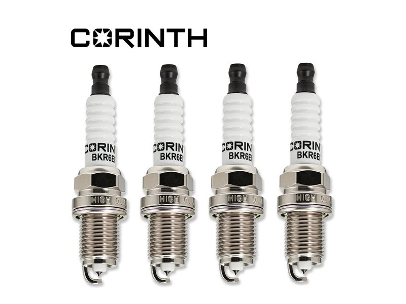 CORINTH High Performance Iridium Spark Plugs | OEM Replacement for Gasoline Engines—BKR6EIX  