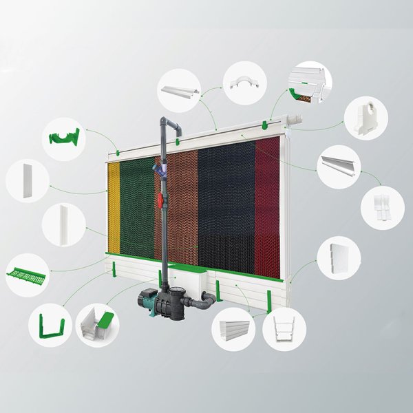 Plastic Frame Cooling Pad | Full-System Evaporative Cooling | Livestock Barn Climate Control | Farmjoy