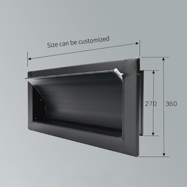 Side Wall Air Inlet | Adjustable PVC Barn Air Intake Vent | Livestock Ventilation | Farmjoy