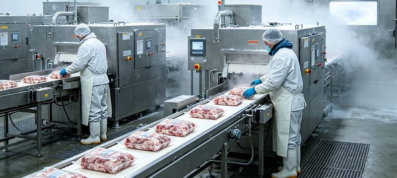 Las cintas transportadoras de acero inoxidable para bajas temperaturas ayudan a una planta canadiense de alimentos congelados a aumentar la velocidad de la línea en un 30 % y a reducir el consumo de energía en un 10 %