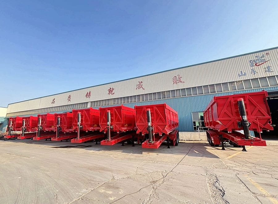 Coal transport dump trailer