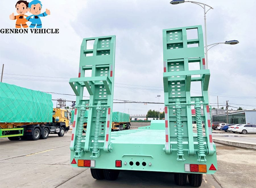 Reinforced lowbed semi trailer