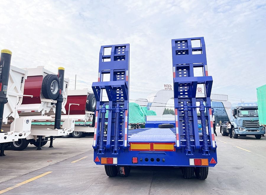 4 axles low bed trailer