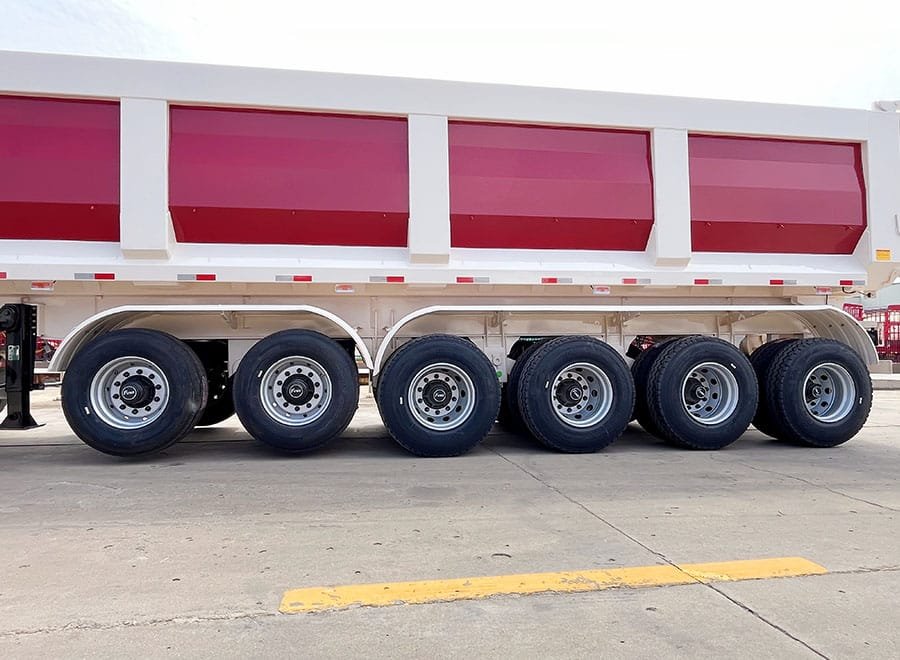 ultra heavy mining dump trailer