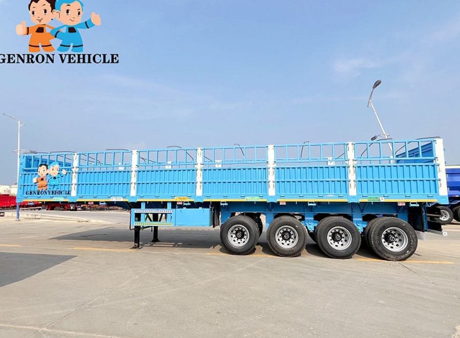 heavy duty livestock transport trailer 4 axle