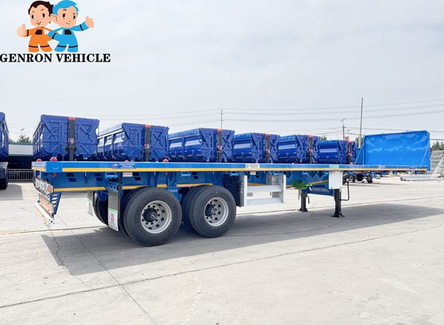 container and bulk cargo transport trailer