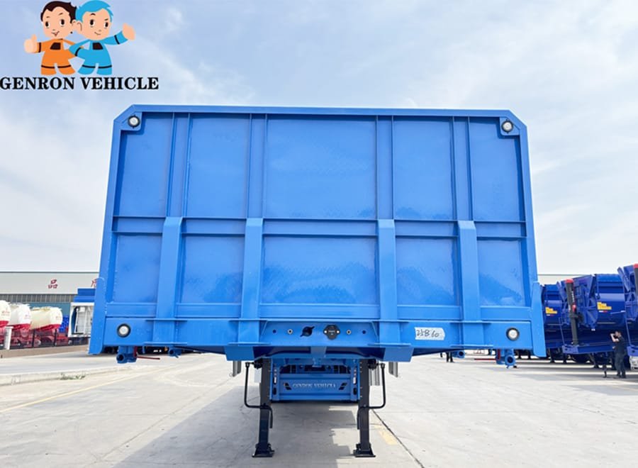 reinforced flatbed cargo trailer 40T