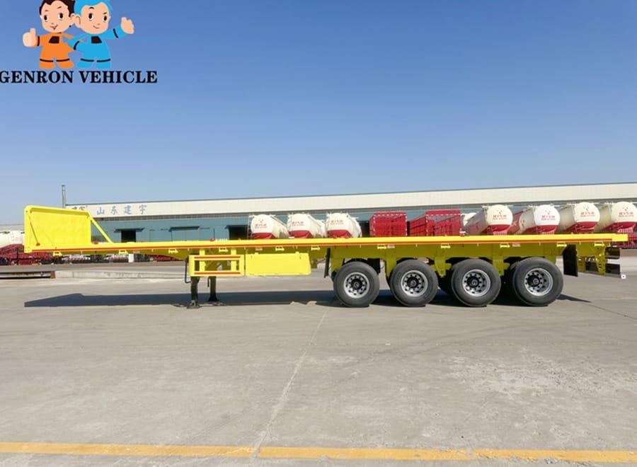 multi axle cargo transport trailer
